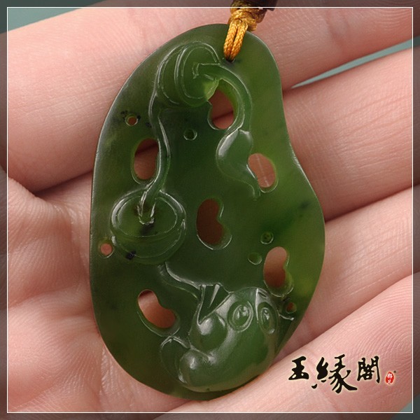 碧玉挂件 财运亨通