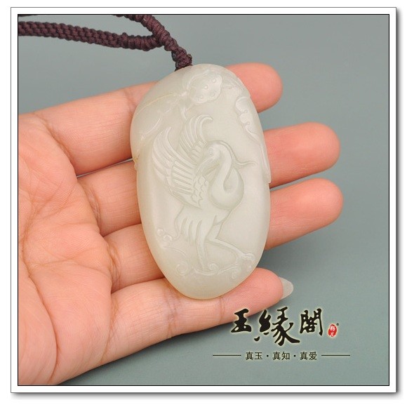 白玉籽料把件 一路连科