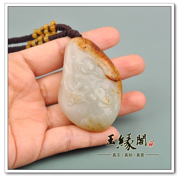 黄皮籽料把件 连年有余
