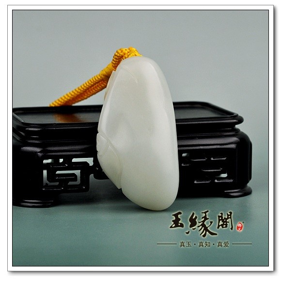 白玉籽料把件 花开见佛