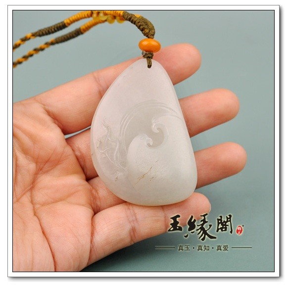 羊脂玉籽料把件 永结同心