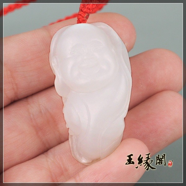 羊脂玉挂件 佛