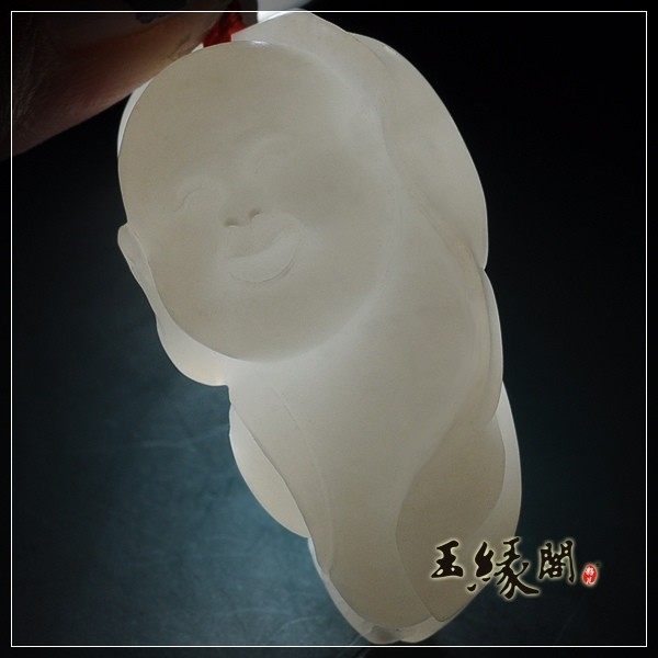 羊脂玉挂件 佛