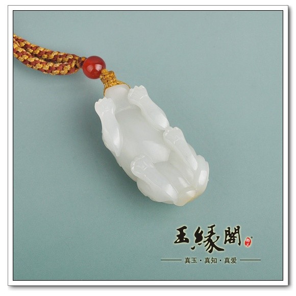 白玉籽料把件 貔貅