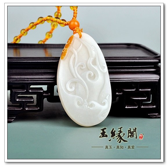 白玉籽料牌 福禄如意