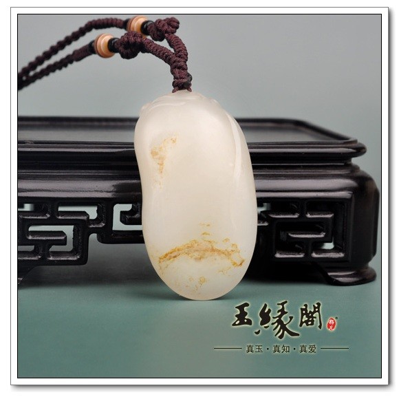 白玉籽料挂件 财神