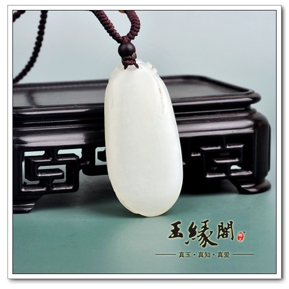 白玉籽料挂件 财神