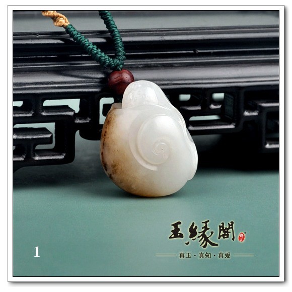 白玉籽料挂件 吉祥