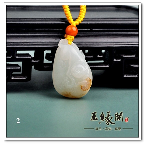 白玉籽料挂件 吉祥