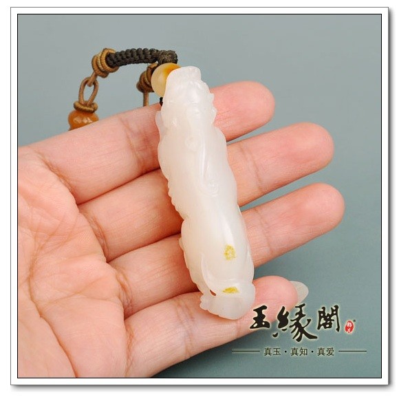 白玉籽料挂件 貔貅