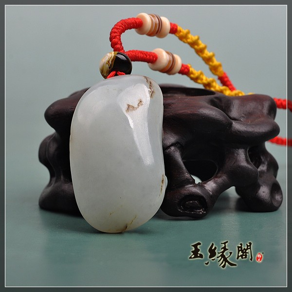 白玉籽挂件 喜佛