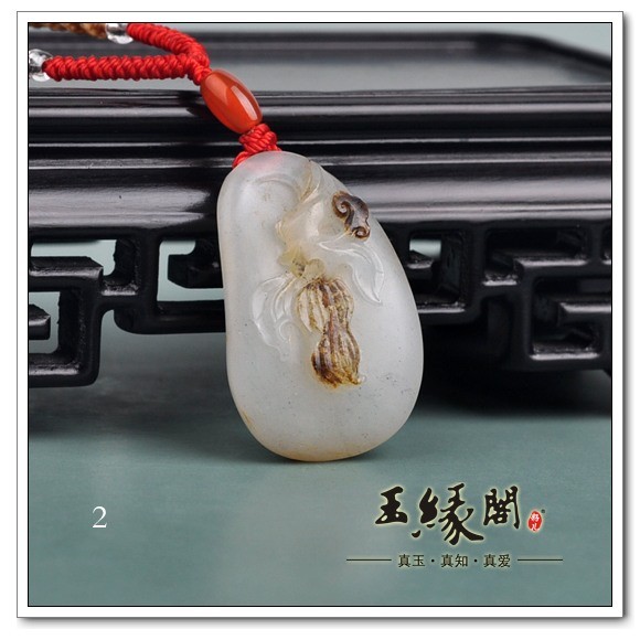 白玉籽料挂件 吉祥