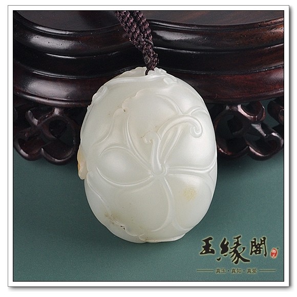 白玉籽料 喜登连科把件