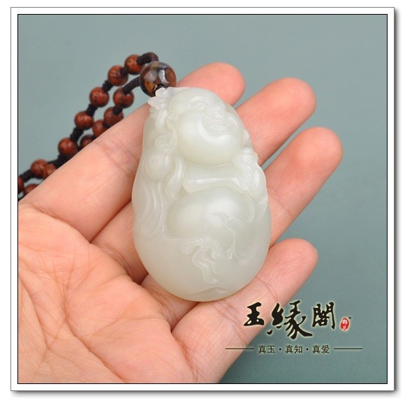 白玉籽料把件 佛