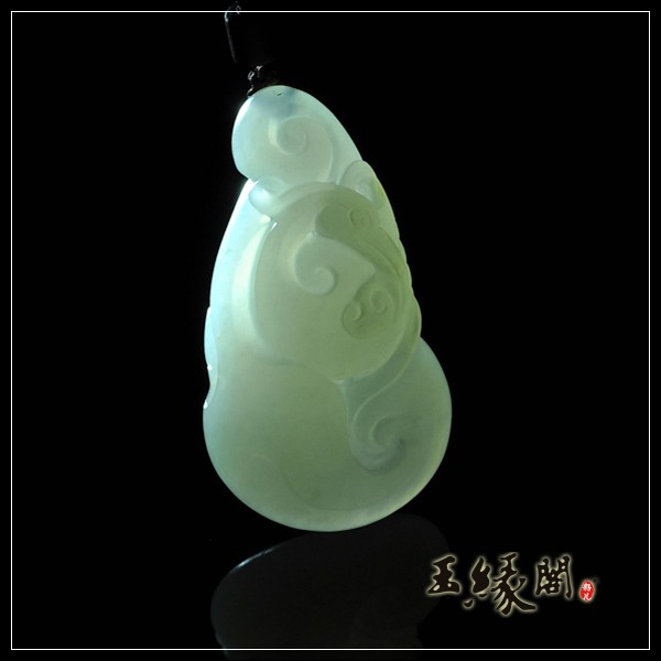 白玉籽挂件 一路如意