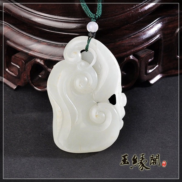 白玉籽挂件 比翼双飞