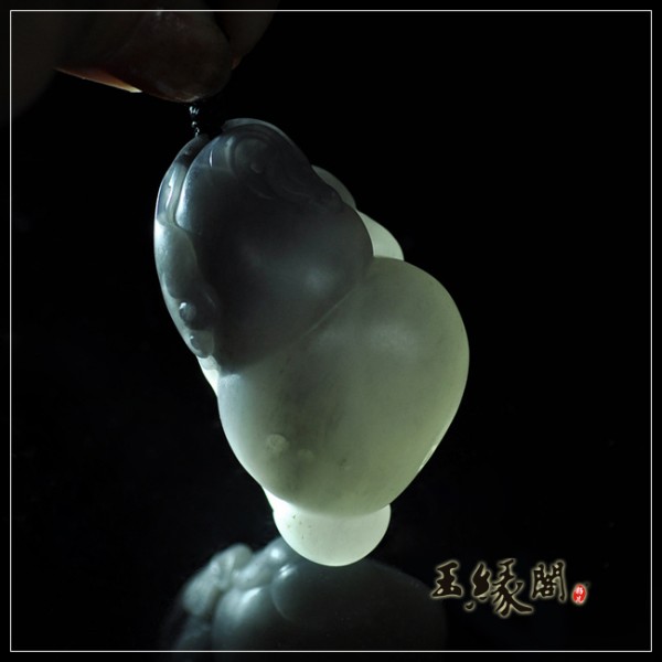 墨玉籽料把件 福禄万代