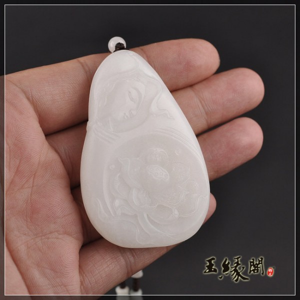 白玉牌 花开见佛