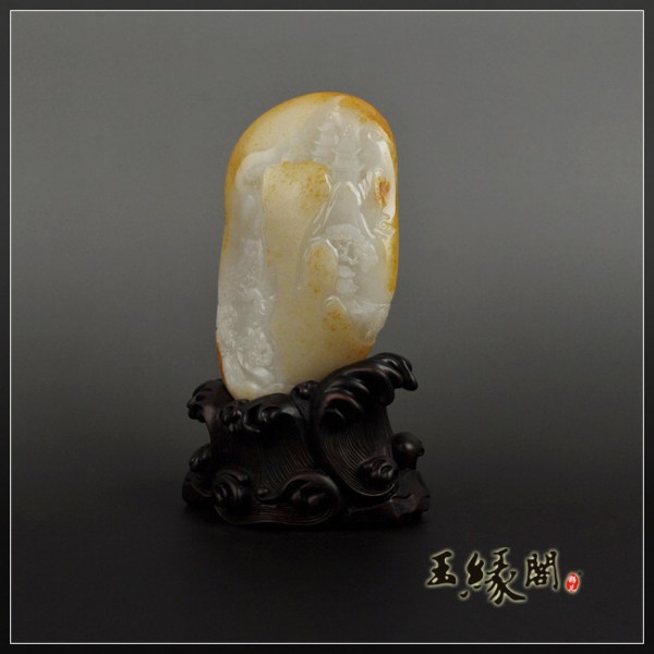 洒金皮摆件 寿山福海