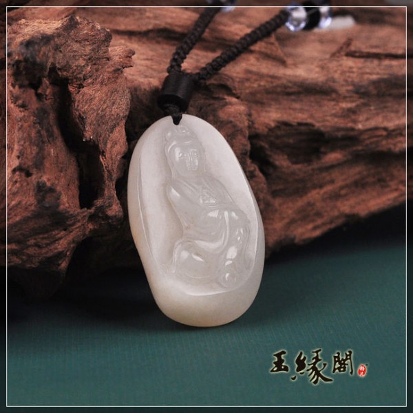 羊脂籽挂件 观音佛组合