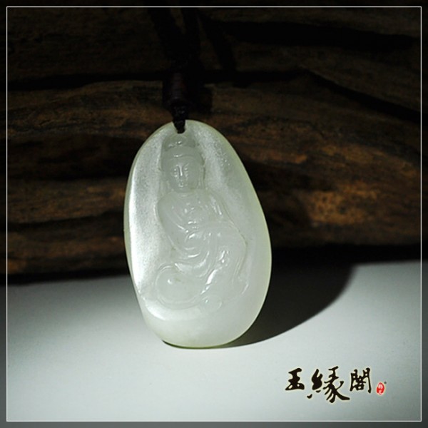 羊脂籽挂件 观音佛组合