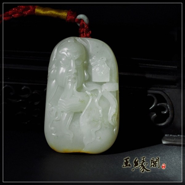 黄皮籽料把件 忠义千秋