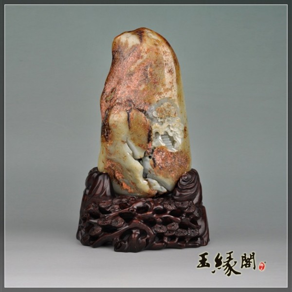 黄皮籽料摆件 观音