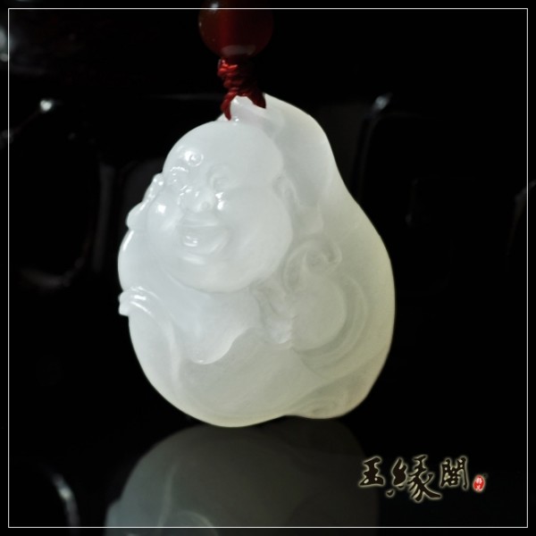 羊脂玉挂件 弥勒佛