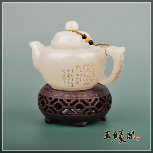 白玉摆件 壶