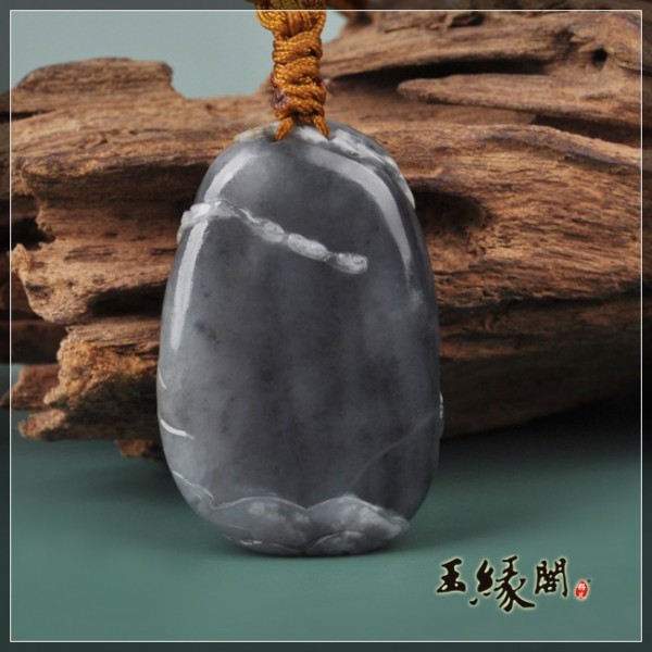墨玉籽料挂件 玉兔