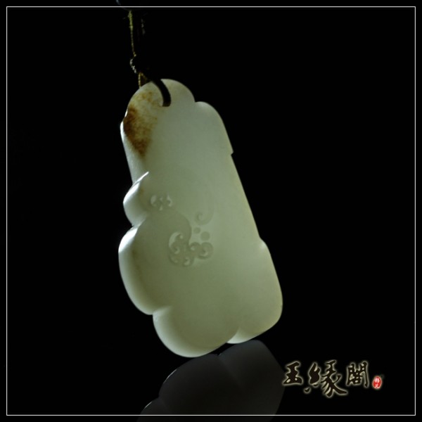 羊脂玉籽料牌 样样如意